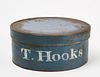 'T. Hooks' Blue Painted Pantry Box
