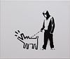 Dismaland Style Art, After Banksy:  Haring Dog