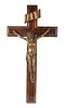 Rosewood and Bronze Crucifix