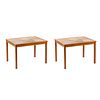 (2) Poul H Poulsen Style Tile End Tables
