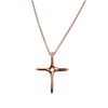 Tiffany &amp; Co Peretti 18k Rose Gold Cross Pendant Necklace