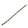 14k Gold Diamond Emerald Cluster Link Bracelet 