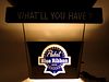 1954 Pabst Blue Ribbon Beer Glass - Faced Illuminated Sign 