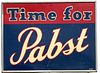 1940 Pabst Blue Ribbon Beer (39x29") Outdoor Flat Sign 