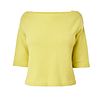 VALENTINO YELLOW CASHMERE JUMPER Condition grade B+. Size S. 100cm chest, 50cm length.Â Yellow t...