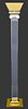 Karl Springer Style Ionic Column Floor Lamp
