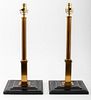 Neoclassical Style Columnar Table Lamps, Pair