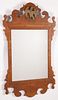 Antique Chippendale Style Tiger Maple Mirror