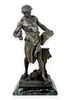 After Emile Louis Picault Spelter Statue On Marble