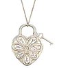 Tiffany & Co Sterling Silver Heart Lock & Key XL
