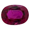 A.G.L. Certified 2.21 Carat Natural Oval Red Ruby  