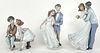 (3) Lladro Man & Woman Couple Figurines