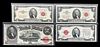 (4) Large & Small Red Seal $2 U.S Notes