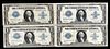 (4) 1923 US Large $1 Silver Certificates