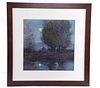Tom Perkinson Framed Painting "Full Moon..." 2005