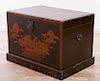 Asian Camphor Wood Chest, Lacquered & Painted