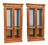 John Widdicomb (American, Est. 1897) Regency Style Mahogany Cabinets, H 86'' W 45'' Depth 19'' 1 Pair
