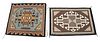 Native American Indian Navajo Handwoven Rugs Group Of Two, W 20'' L 31.5''