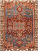 Tribal Antique Persian Serapi Jewel Tone Rug 6 ft 8 in x 4 ft 10 in (2.03 m x 1.47 m)