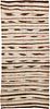Tribal Flat Woven Eclectic Vintage Moroccan Kilim Rug 8 ft 8 in x 4 ft 1 in (2.64 m x 1.24 m)