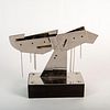 Nicolas Vlavionos (Greek b. 1929) Stainless Steel Tabletop Sculpture