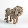 Marsha Dahlby Mixed Media Lion Sculpture