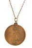 1926 Lady Liberty Gold Coin Pendant 