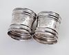Gorham Pair of Sterling Silver Napkin Rings