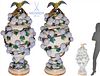 Pair Of Large 19th C. Snowball Meissen Vases