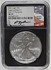 2021 AMERICAN SILVER EAGLE T-2 NGC  MS 70