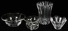 ORREFORS CRYSTAL COLLECTION FOUR PIECES