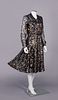 CHANEL LAME’ & SILK PARTY DRESS, FRANCE, 1970s