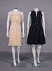 TWO GALANOS SILK OR WOOL DRESSES, USA, 1965-1966