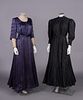 TWO RESIST DYED DAY DRESSES, c. 1910