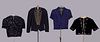 FOUR EMBELLISHED BLOUSES OR JACKETS, 1930-1940s
