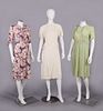 THREE DAY DRESSES, 1940s
