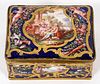 CONTINENTAL HAND PAINTED & ENAMELED BOX 18TH C.
