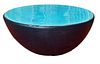 Modern KATHY KUO Ceramic Round Block Outdoor Coffee Table 