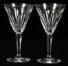 WATERFORD SHEILA CRYSTAL CLARET WINE GLASSES 12 PCS