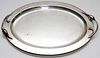 BLOSSOM PATTERN SILVERPLATE SERVING TRAY