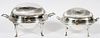 SILVERPLATE REVOLVING DOME SERVING DISHES 2 PIECES