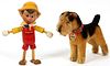 IDEAL NOVELTY PINOCCHIO AND STEIFF DOG 2 PIECES