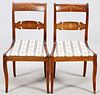 FEDERAL STYLE MAHOGANY SIDE CHAIRS C. 1840 PAIR