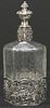German .800 Silver & Etched Crystal Decanter
