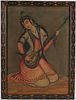 Orientalist Oil on Canvas, Woman Playing Oud