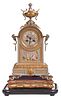 Hall, Nicoll & Granberry Gilt Bronze Mounted Mantel Clock