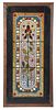 Belcher Mosaic Glass Co. Attributed Framed Stained Glass Window