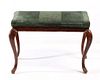 Small Antique Fruitwood Louis XV-Style Bench