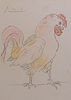 Style of Pablo Picasso:  Rooster