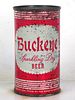 1958 Buckeye Beer 12oz Flat Top Can Toledo Ohio 